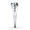 Thumbnail Image 3 of Previously Owned Diamond Engagement Ring 1/2 ct tw Round-cut 14K White Gold - Size 5.25