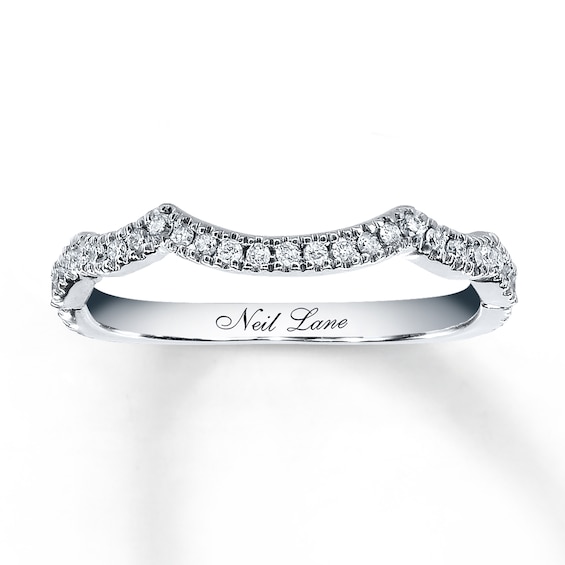 Previously Owned Neil Lane Wedding Band / ct tw Round-cut Diamonds 14K White Gold Size