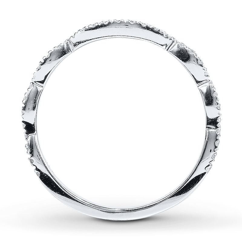 Previously Owned Neil Lane Wedding Band 1/5 ct tw Round-cut Diamonds 14K White Gold - Size 4.5