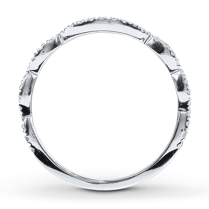 Main Image 2 of Previously Owned Neil Lane Wedding Band 1/5 ct tw Round-cut Diamonds 14K White Gold - Size 5.5