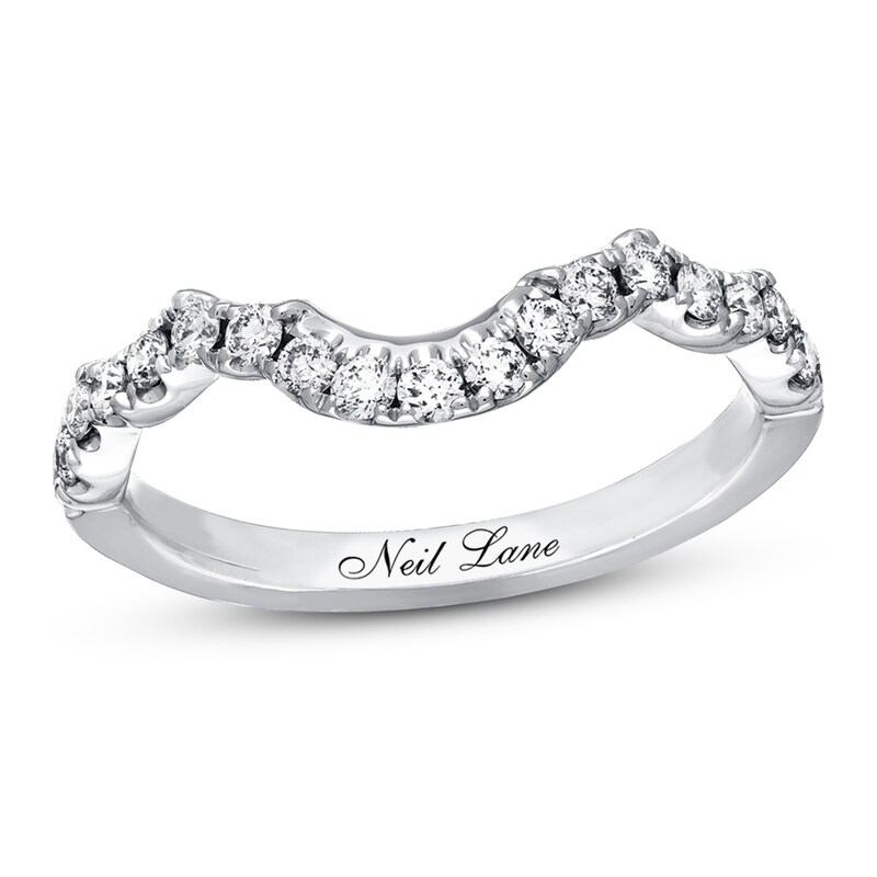 Main Image 1 of Previously Owned Neil Lane Wedding Band 3/8 ct tw Round-cut Diamonds 14K White Gold - Size 5