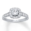 Thumbnail Image 1 of Previously Owned Neil Lane Engagement Ring 1-1/6 ct tw Round-cut Diamonds 14K White Gold - Size 4.75