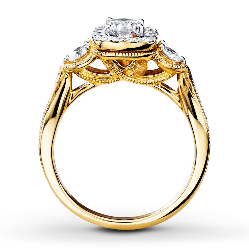 Previously Owned Diamond Engagement Ring 1 ct tw Round-cut 14K Yellow Gold