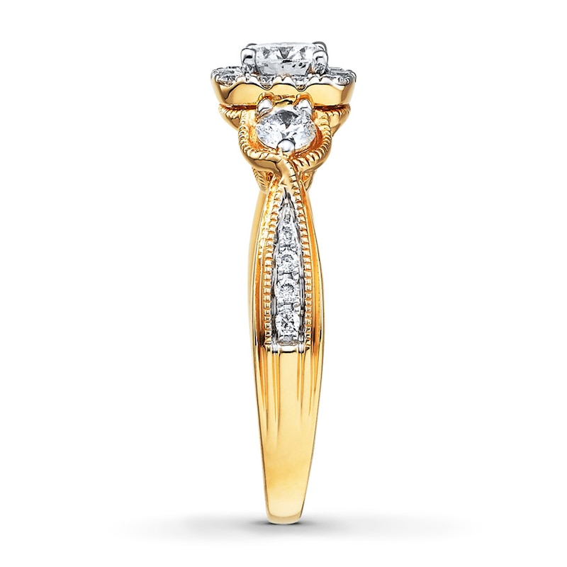 Previously Owned Diamond Engagement Ring 1 ct tw Round-cut 14K Yellow Gold