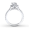 Thumbnail Image 2 of Previously Owned Neil Lane Engagement Ring 1-1/2 ct tw Oval & Round-cut Diamonds 14K White Gold Size 9