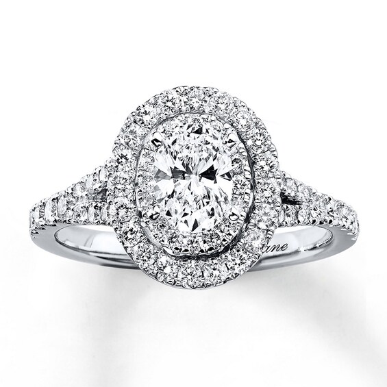 Previously Owned Neil Lane Engagement Ring 1 ct tw Round-cut Diamonds 14K White Gold Size 4