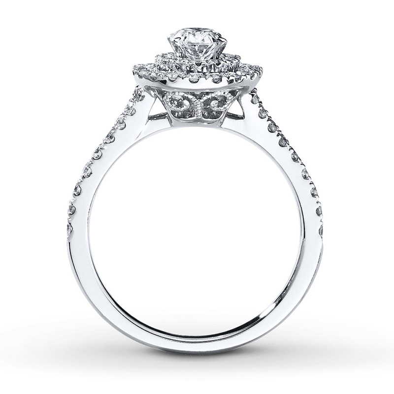 Previously Owned Neil Lane Engagement Ring 1 ct tw Round-cut Diamonds 14K White Gold - Size 4