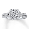 Thumbnail Image 1 of Previously Owned Neil Lane Engagement Ring 7/8 ct tw Round-cut Diamonds 14K White Gold - Size 8.5