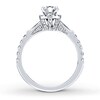 Thumbnail Image 2 of Previously Owned Neil Lane Engagement Ring 1-1/4 ct tw Round & Baguette-cut Diamonds 14K White Gold - Size 6