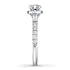 Thumbnail Image 3 of Previously Owned Neil Lane Engagement Ring 1-1/4 ct tw Round & Baguette-cut Diamonds 14K White Gold - Size 6