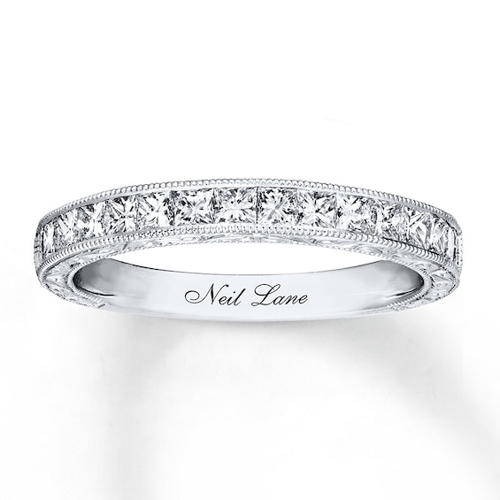 Previously Owned Neil Lane Wedding Band 3/4 ct tw Round-cut Diamonds 14K White Gold Size 9