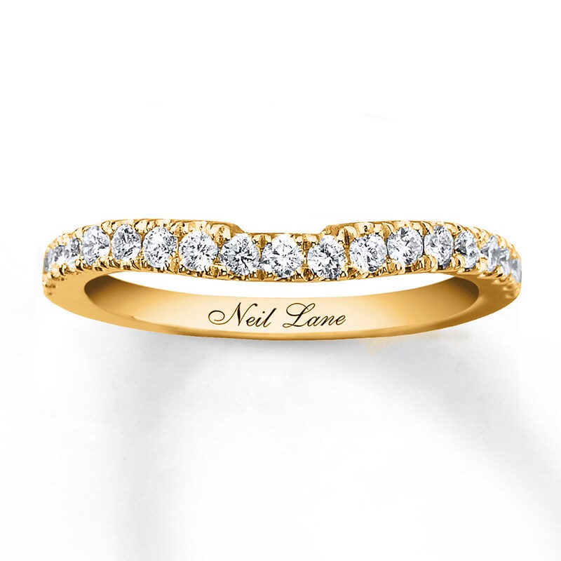 Previously Owned Neil Lane Wedding Band 3/8 ct tw Round-cut Diamonds 14K Yellow Gold - Size 5