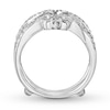 Thumbnail Image 2 of Previously Owned Diamond Insert Ring 1/2 ct tw Round-cut 14K White Gold - Size 10.5