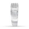Thumbnail Image 2 of Previously Owned Men's Diamond Wedding Band 1/4 ct tw Round-cut 10K White Gold - Size 7