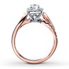 Thumbnail Image 1 of Previously Owned Diamond Engagement Ring 3/4 ct tw Round-cut 14K Two-Tone Gold - Size 10.75
