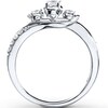 Thumbnail Image 2 of Previously Owned 3-Stone Diamond Ring 1/3 ct tw Round-cut 10K White Gold - Size 5