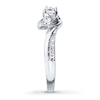 Thumbnail Image 3 of Previously Owned 3-Stone Diamond Ring 1/3 ct tw Round-cut 10K White Gold - Size 5