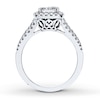 Thumbnail Image 2 of Previously Owned Diamond Engagement Ring 1 ct tw Round-cut 14K White Gold Size 4