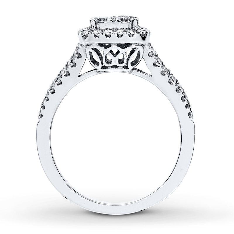 Main Image 2 of Previously Owned Diamond Engagement Ring 1 ct tw Round-cut 14K White Gold Size 4