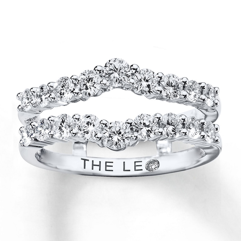 Previously Owned Leo Diamond Enhancer Ring 1 ct tw Round-cut 14K White Gold