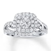 Thumbnail Image 1 of Previously Owned Leo Diamond Engagement Ring 1 ct tw Round-cut 14K White Gold - Size 4