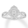 Thumbnail Image 1 of Previously Owned Diamond Engagement Ring 1/2 ct tw Round-cut 14K White Gold Size 9