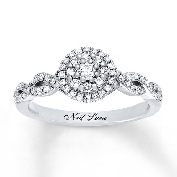 Previously Owned Neil Lane Ring 3/8 ct tw Diamonds 14K White Gold
