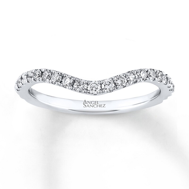 Main Image 1 of Previously Owned Angel Sanchez Ring 1/3 ct tw Round-cut Diamonds 14K White Gold