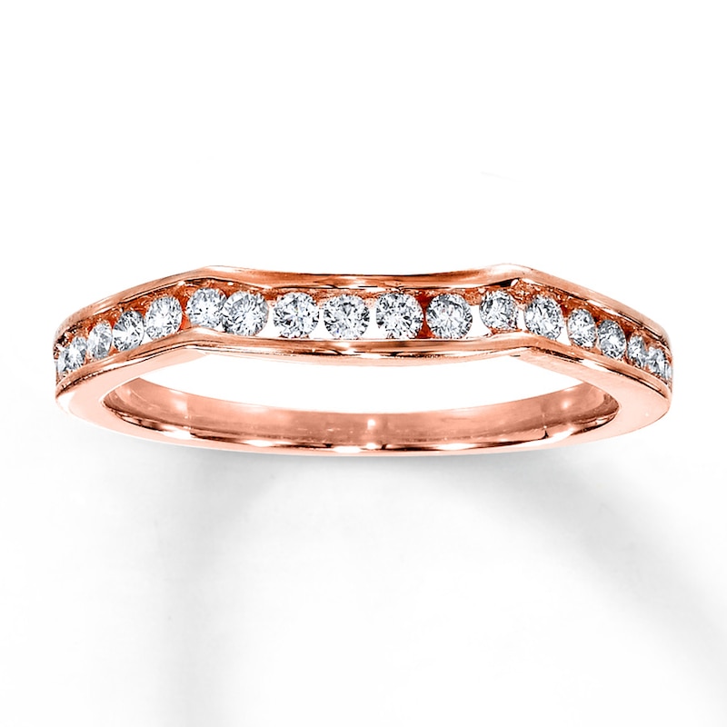 Main Image 1 of Previously Owned Diamond Wedding Band 1/4 ct tw Round-cut 14K Rose Gold