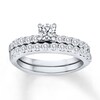 Thumbnail Image 1 of Previously Owned Diamond Bridal Set 1 ct tw Round-cut 14K White Gold