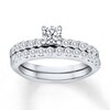 Thumbnail Image 0 of Previously Owned Diamond Bridal Set 1 ct tw Round-cut 14K White Gold