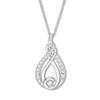 Previously Owned Diamond Necklace 1/5 ct tw 10K White Gold
