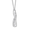 Thumbnail Image 1 of Previously Owned Diamond Necklace 1/5 ct tw 10K White Gold 19"