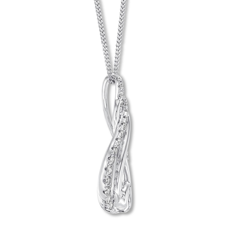 Previously Owned Diamond Necklace 1/5 ct tw 10K White Gold 19"