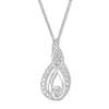 Thumbnail Image 3 of Previously Owned Diamond Necklace 1/5 ct tw 10K White Gold 19&quot;