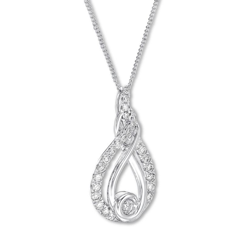 Previously Owned Diamond Necklace 1/5 ct tw 10K White Gold 19"