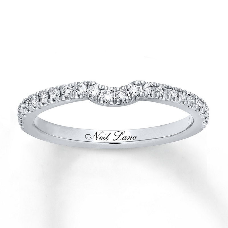 Main Image 1 of Previously Owned Neil Lane Wedding Band 1/4 ct tw Round-cut Diamonds 14K White Gold