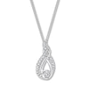 Thumbnail Image 2 of Previously Owned Diamond Necklace 1/10 ct tw Sterling Silver 19"