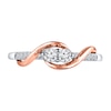 Thumbnail Image 4 of Previously Owned Ever Us Diamond Ring 1/2 ct tw Round-cut 14K Two-Tone Gold
