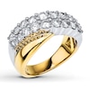 Thumbnail Image 1 of Previously Owned Diamond Anniversary Band 1-1/2 ct tw Round-cut 14K Two-Tone Gold