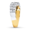 Thumbnail Image 3 of Previously Owned Diamond Anniversary Band 1-1/2 ct tw Round-cut 14K Two-Tone Gold