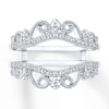 Thumbnail Image 1 of Previously Owned Diamond Enhancer Ring 1/3 ct tw Round-cut 14K White Gold