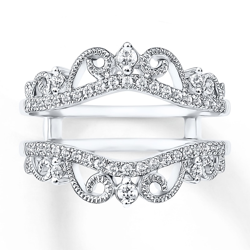 Main Image 1 of Previously Owned Diamond Enhancer Ring 1/3 ct tw Round-cut 14K White Gold