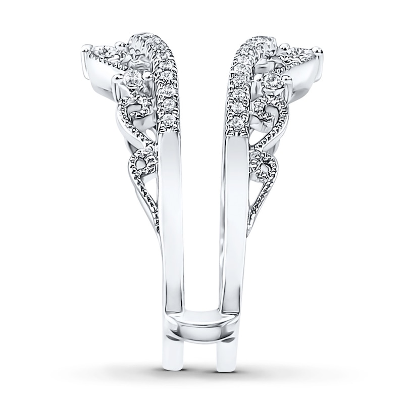 Main Image 3 of Previously Owned Diamond Enhancer Ring 1/3 ct tw Round-cut 14K White Gold