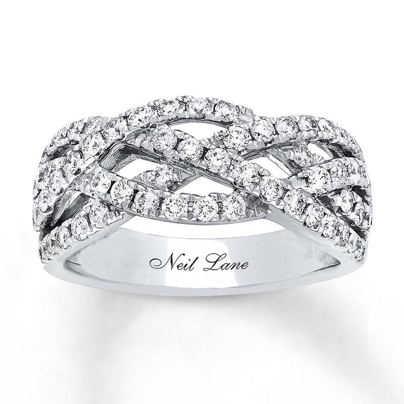 Previously Owned Neil Lane Diamond Anniversary Band 1 ct tw Round-cut  14K White Gold