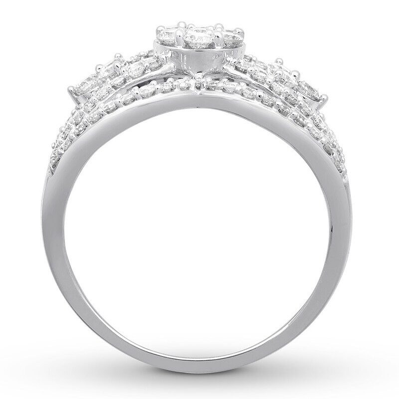 Main Image 2 of Previously Owned Diamond Fashion Ring 1 Carat tw 10K White Gold