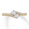 Thumbnail Image 2 of Previously Owned Ever Us Ring 1/2 ct tw Round-cut Diamonds 14K Yellow Gold