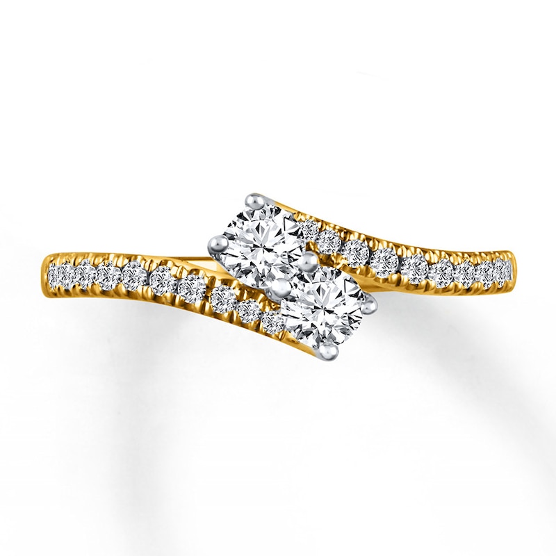 Previously Owned Ever Us Ring 1/2 ct tw Round-cut Diamonds 14K Yellow Gold