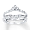 Thumbnail Image 1 of Previously Owned Diamond Enhancer Ring 1/4 ct tw Round-cut 10K White Gold