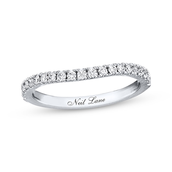Previously Owned Neil Lane Wedding Band 1/3 ct tw Round-cut Diamonds 14K White Gold